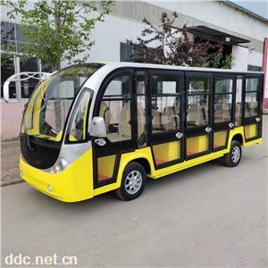  带空调带门封闭式电动观光车 景区封闭电瓶车 观光电动车加门